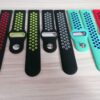 Силиконова каишка за Samsumg / Huawei watch Sport 22 mm черно-сива - Image 4