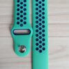 Силиконова каишка за Samsung / Huawei watch Sport 22 mm тюркоаз-синя