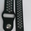 Силиконова каишка за Samsumg / Huawei watch Sport 22 mm черно-сива - Image 2