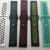 Силиконова каишка Sport 22 mm за Samsung / Huawei watch бяло-черна - Image 4