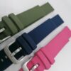 Силиконова каишка за Garmin Vivoactive / Vivomove  18 мм тъмно зелена - Image 2