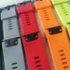 Силиконова каишка за Garmin Fenix 26 mm Quick Fit черна NEW - Image 3