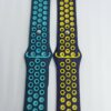 Силиконова каишка Sport 22 mm за Samsung / Huawei watch тъмно синя- жълта - Image 4