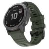 Силиконова каишка за Garmin Fenix 26 mm Quick Fit тъмно зелена NEW - Image 2