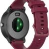 Силиконови каишки за Garmin, Samsung, Huawei watch 20 mm – бордо