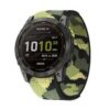 Текстилна каишка за Garmin 26 mm зелен камуфлаж