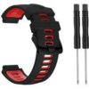 Силиконова каишка за Garmin Forerunner черно/червена - Image 2