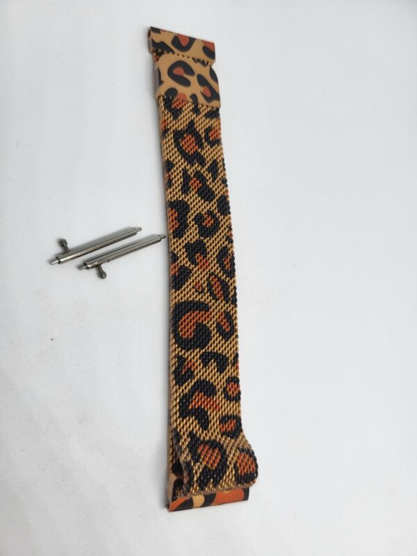 Метална каишка 18 мм leopard print магнитно закопчаване